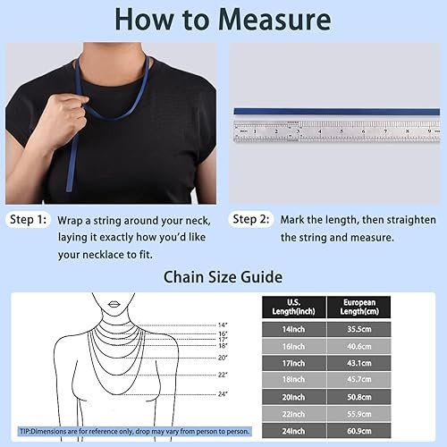 Jewlpire 925 Sterling Silver Chain Necklace Chain for Women 1.1mm Cable Chain Necklace